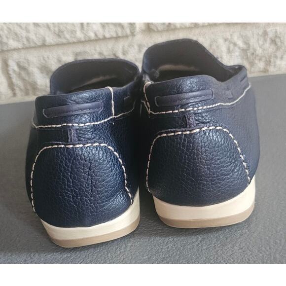 Bottero Leather Moccasin in Navy Blue. Made in Brazil, , Size 10 US, New - Picture 5 of 9